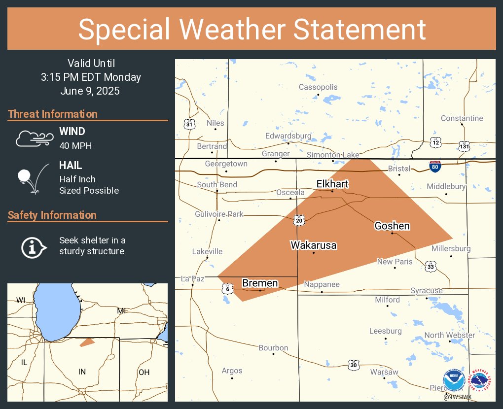 NWS Northern Indiana tweet media