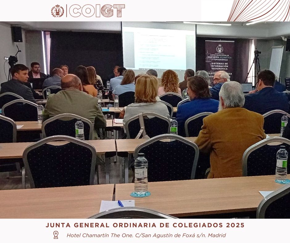 Desarrollo de la Junta General de Colegiados Ordinaria del COIGT celebrada en Madrid el día 24 de mayo de 2025. coigt.com/noticia/3982