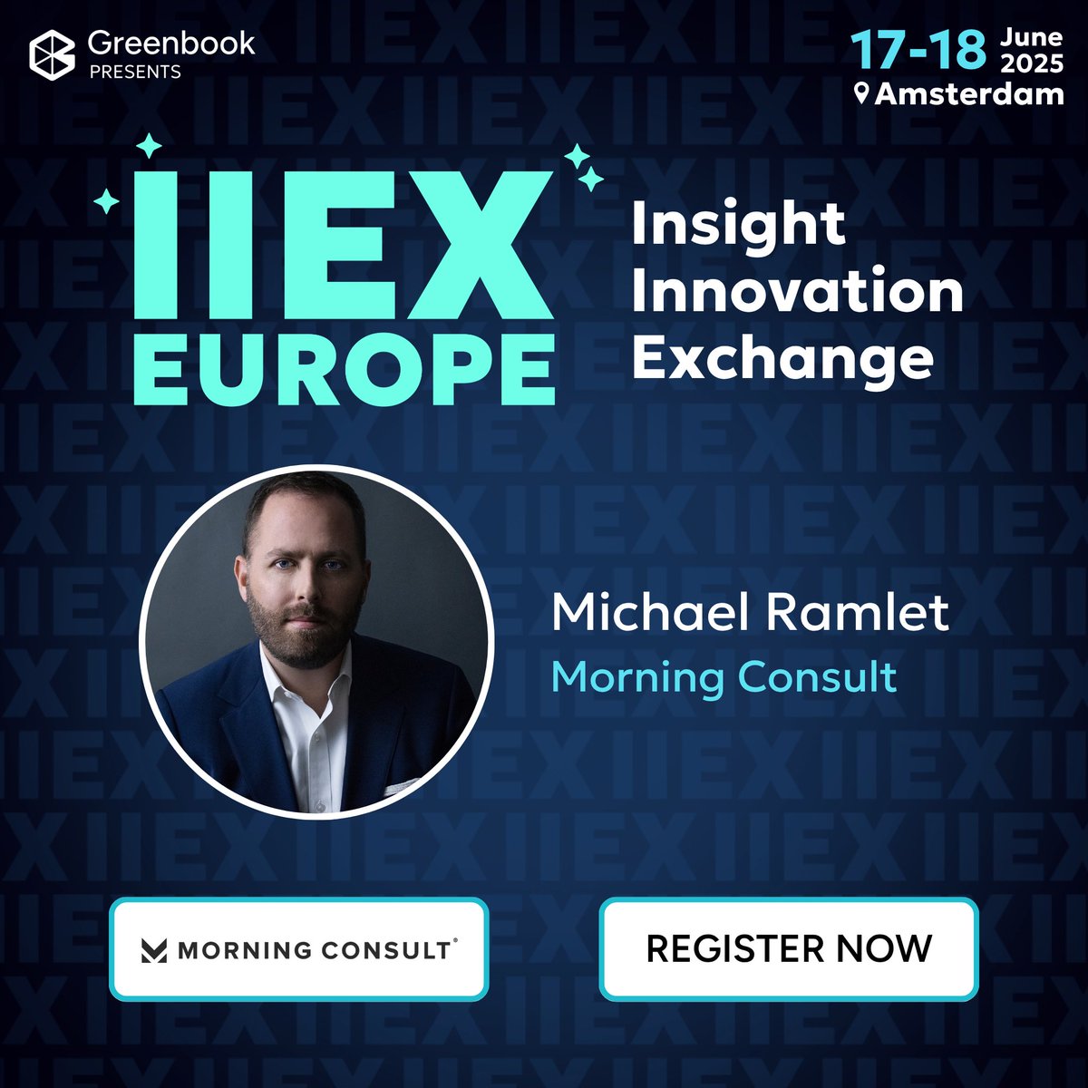 Excited to announce that I’ll be speaking at <a href="/Greenbook/">Greenbook</a>'s IIEX Europe Conference on June 18 in Amsterdam.

I’ll dive into how AI rooted in real-time, proprietary data is transforming market research, what we’ve learned while building our own data-driven AI tool, and how leaders