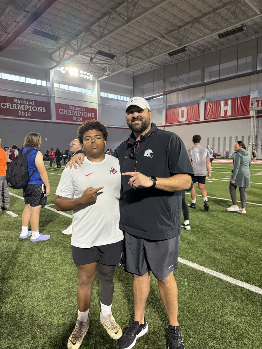 Dax_Beck's tweet image. Had a Great time at THE @OhioStateFB camp learned a lot. #elevate @TylerBowen @nchssportspage @coachjtmcgee @next_fb
