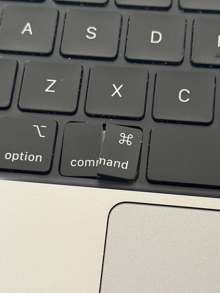 Can’t believe my Command key broke on #WWDC25 day…