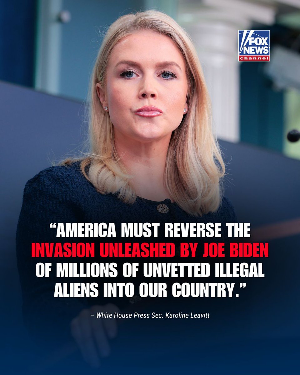 Fox News (@foxnews) on Twitter photo "The riots in Los Angeles prove that we desperately need more immigration enforcement personnel and resources."
<a href="/PressSec/">Karoline Leavitt</a> says the case is clear why <a href="/realDonaldTrump/">Donald J. Trump</a>’s “One Big, Beautiful Bill” should be passed. The president’s agenda would fund at least one million deportations "The riots in Los Angeles prove that we desperately need more immigration enforcement personnel and resources."
<a href="/PressSec/">Karoline Leavitt</a> says the case is clear why <a href="/realDonaldTrump/">Donald J. Trump</a>’s “One Big, Beautiful Bill” should be passed. The president’s agenda would fund at least one million deportations