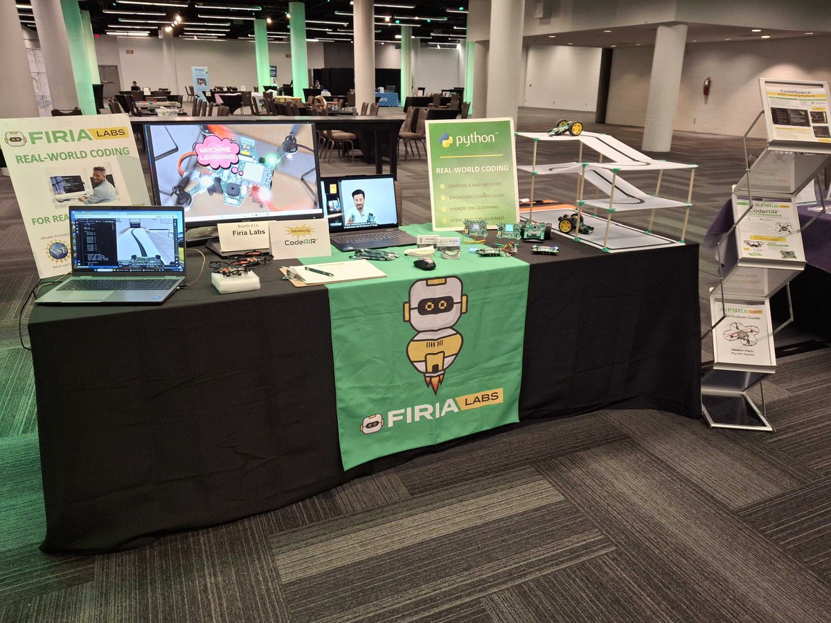 FiriaLabs's tweet image. If you are at @weteachcs Summit this week, THIS is table you need to make time for. Jill is there to chat with you about our alignment to TEKS, and options for #Python learning for Elementary, Middle, AND High School classes- including  #APCSP. 
#cs4yall ##WTCS2025