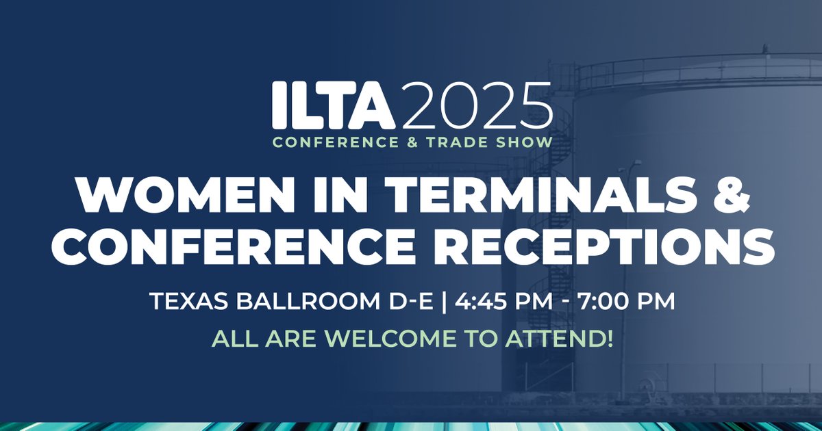 Weather Update: New Location!
Due to weather, this evening's Women in Terminals Networking Reception and Conference Reception will be held in Texas Ballroom D–E at the Marriott Marquis.

The Women in Terminals reception will lead directly into the Conference Reception—no need to