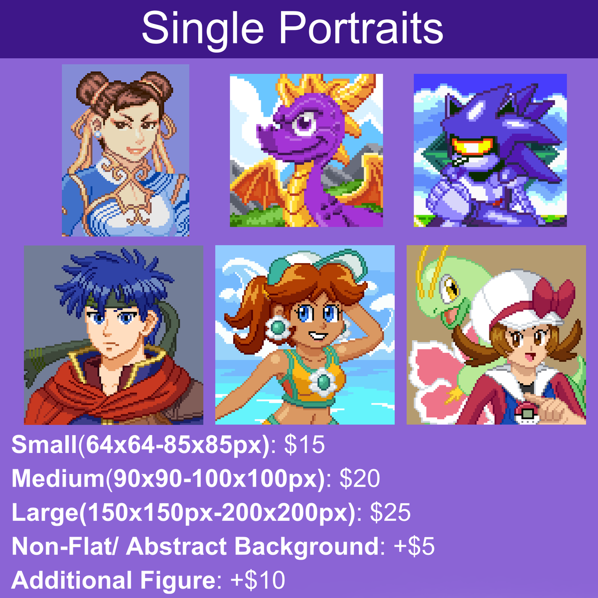 KaosMass's tweet image. New c0mmission sheet! (2025) If anyone’s interested or has any questions, please either DM me here, or through the sites listed in the replies.
Retweets are greatly appreciated!
#pixelart