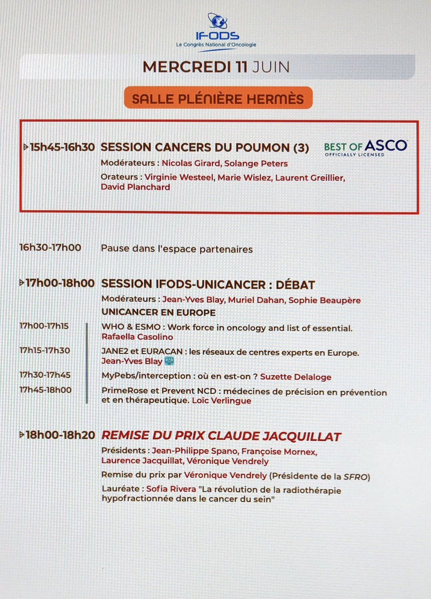 A great lung day on Wednesday at the IFODS meeting in Paris! Be there...<a href="/IFODS_CONGRESS/">IFODS</a> #lungcancer <a href="/ASCO/">ASCO</a>