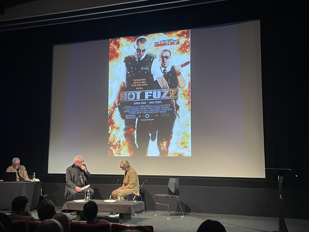 Stuart Brown (@brownstu) on Twitter photo Excellent banter between <a href="/KermodeMovie/">Mark Kermode</a> and Simon Pegg discussing Hot Fuzz and Spaced and the brilliance of <a href="/edgarwright/">edgarwright</a>. Amazing to see clips on the big screen. Excellent banter between <a href="/KermodeMovie/">Mark Kermode</a> and Simon Pegg discussing Hot Fuzz and Spaced and the brilliance of <a href="/edgarwright/">edgarwright</a>. Amazing to see clips on the big screen.