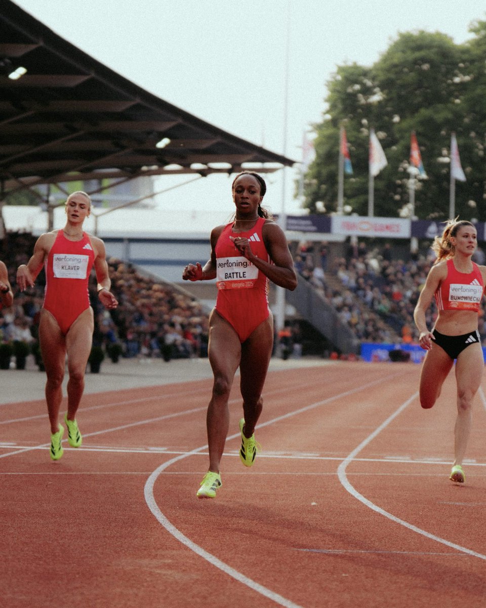 In command! 🫡

Avania Battle 🇺🇸 storms to 22.75 200m victory in Hengelo. 

#FBKGames #ContinentalTourGold