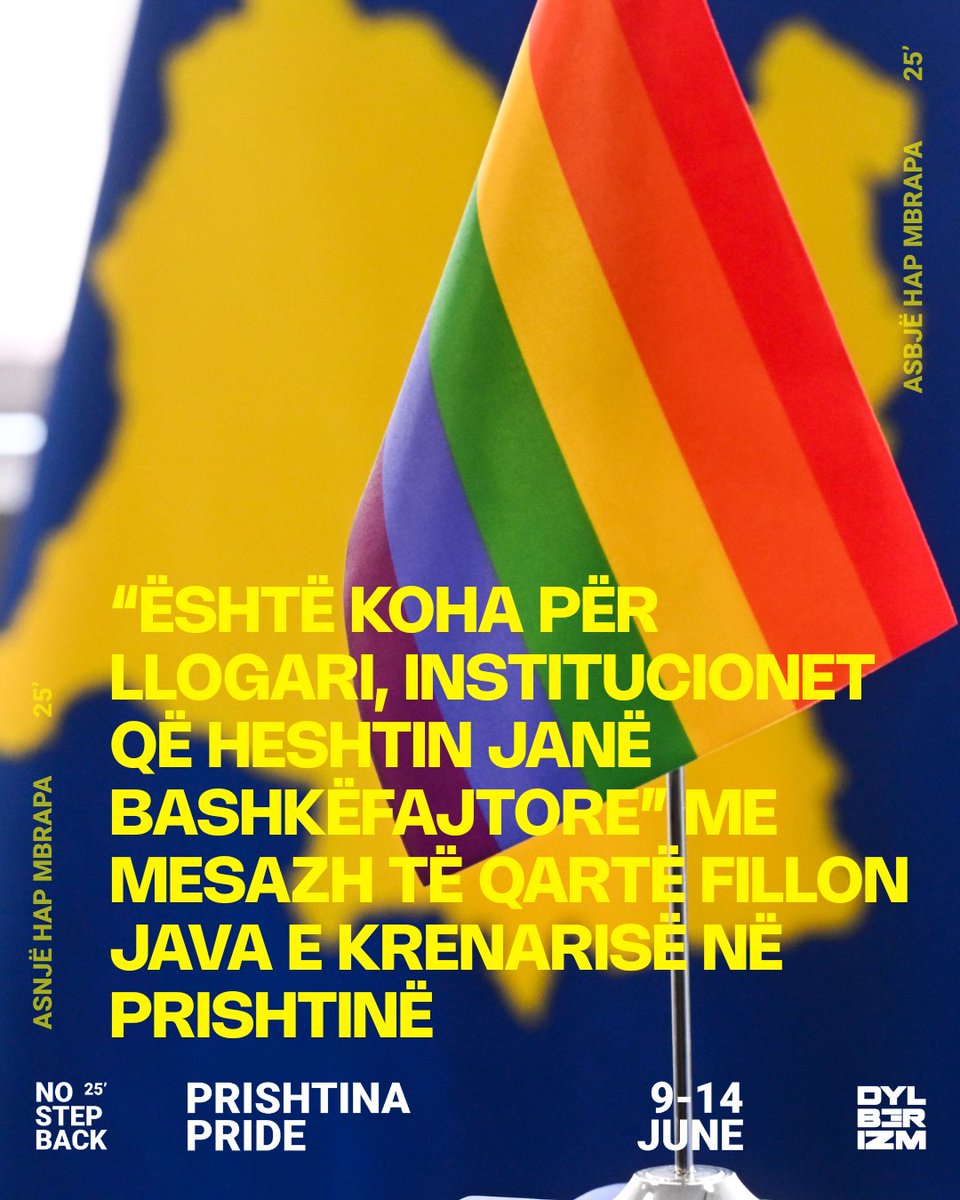 Java e Krenarisë u hap zyrtarisht sot në Prishtinë me një ceremoni të mbajtur në ndërtesën e Qeverisë, ku u mblodhën aktivistë, përfaqësues nga shoqëria civile, përfaqësues ndërkombëtarë e zyrtarë qeveritarë.
#PrishtinaPride 
dylberizm.com/2025/06/09/fil…