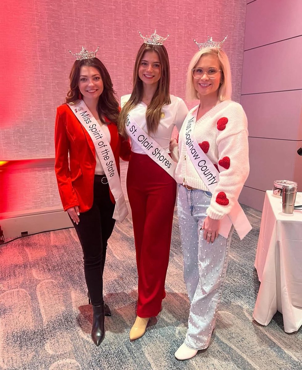 American Heart Association - Michigan (@michiganaha) on Twitter photo It's Miss Michigan week!
Wishing the best to our amazing volunteers in the Miss Michigan Organization as they compete for their next title! We love standing alongside the strongest women in MI to raise awareness for heart disease & empower women to make health a priority. 🫶💃 It's Miss Michigan week!
Wishing the best to our amazing volunteers in the Miss Michigan Organization as they compete for their next title! We love standing alongside the strongest women in MI to raise awareness for heart disease & empower women to make health a priority. 🫶💃