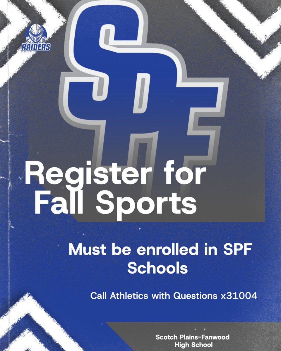 Registration is open for SPFHS Fall Athletics.  Site is new and is at:  students.arbitersports.com/organizations/…