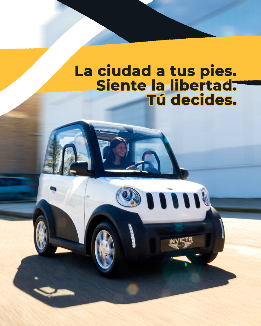 InvictaMotor's tweet image. La ciudad no espera… pero tú tampoco tienes por qué hacerlo.
Con nuestros microcoches eléctricos, aparcar es fácil, moverse es ágil y cada trayecto tiene algo de libertad.

#InvictaElectric #MovilidadUrbana #Microcar
