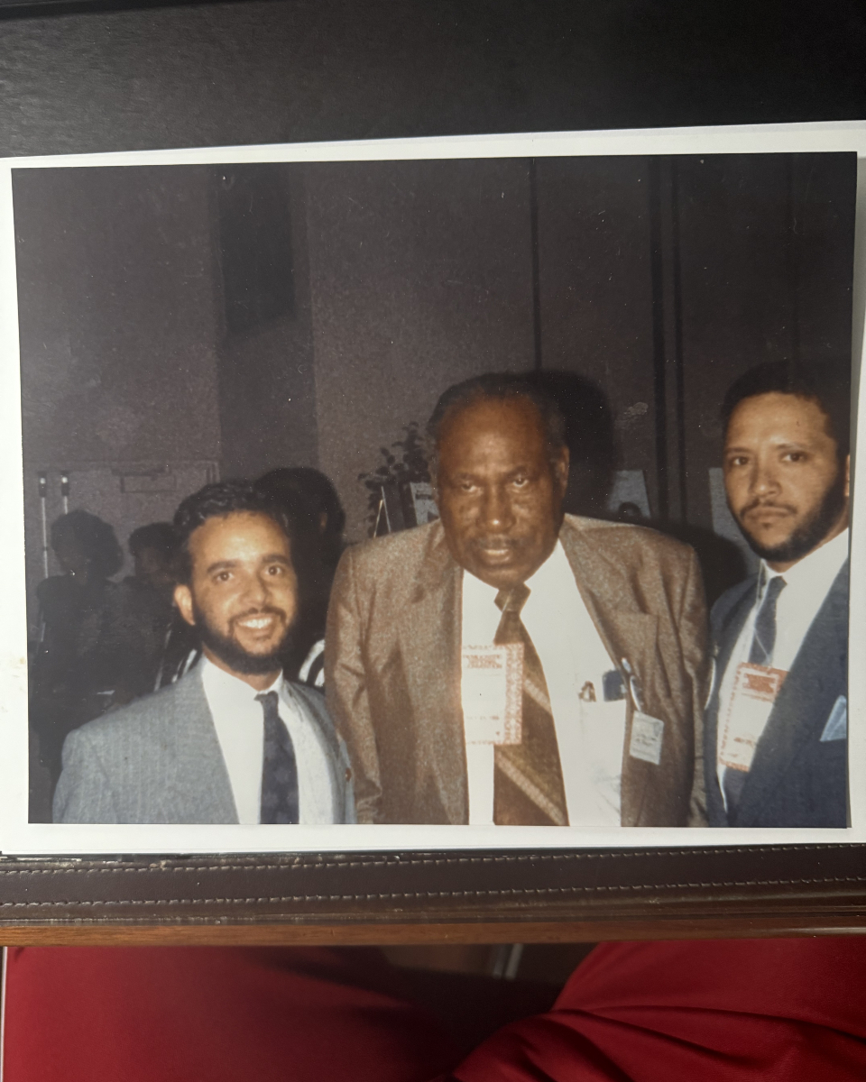 With New Orleans Civil Rights legend Rev Avery Alexander at the 1988 DNC in Atlanta
