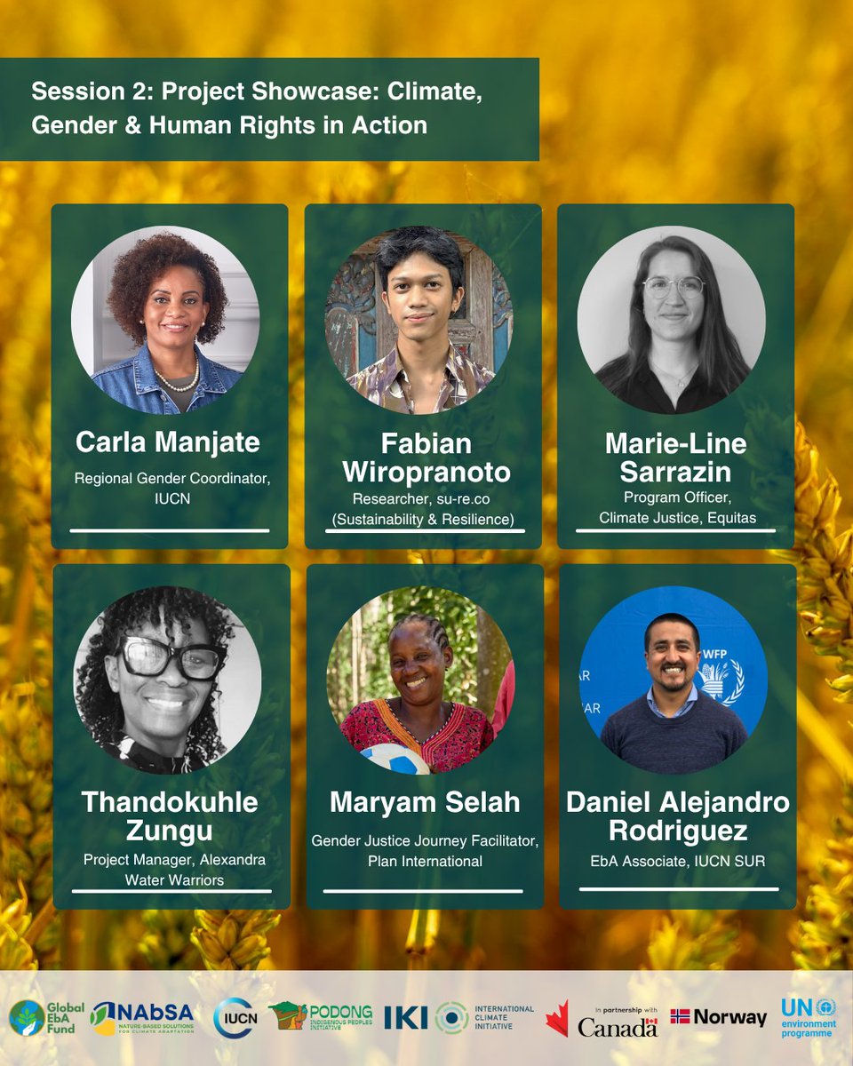 🌿 La série de webinaires #NatureClimatGenre commence demain !

Rejoignez-nous pour le Jour 1 et des échanges sur l’égalité de genre dans l’action climatique et la nature.

🗓️ 10 juin | 15h–18h CET
🔗 Inscription : shorturl.at/We56A

#UICN #NAbSA #GlobalEbAFund #PODONG
