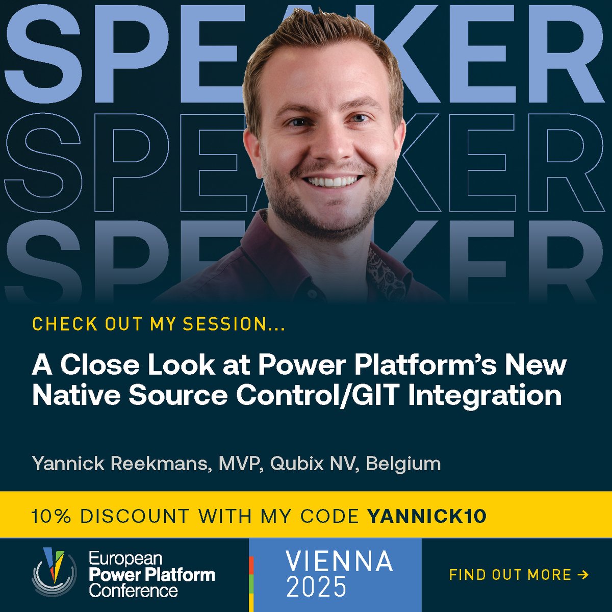 One more week until #EPPC25! 2 sessions about new features within Power Platform:
🔐 Security Hub
💻 Native Source Code
&amp; a panel on everyone's favorite: 🪪 licensing!

€400 discount for the first 10 people using "SpeakerSummerSaver" on sharepointeurope.com/european-power…