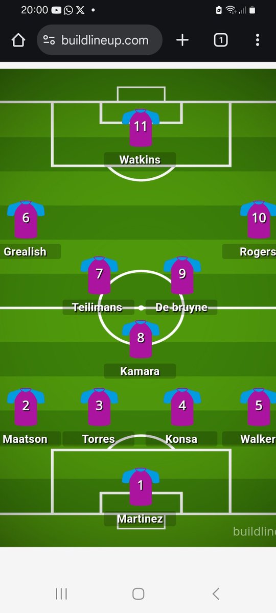 With bullshit psr issues again here is my team I'd like to see next season 
Grealish loan
Kdb free
Walker might be free