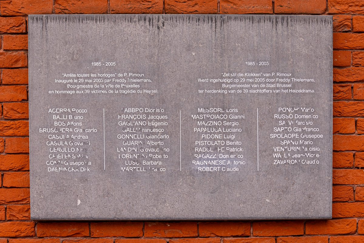 Just a week after the 40th anniversary of the Heysel Stadium disaster the memorial at the stadium in Brussels looks tired and neglected.