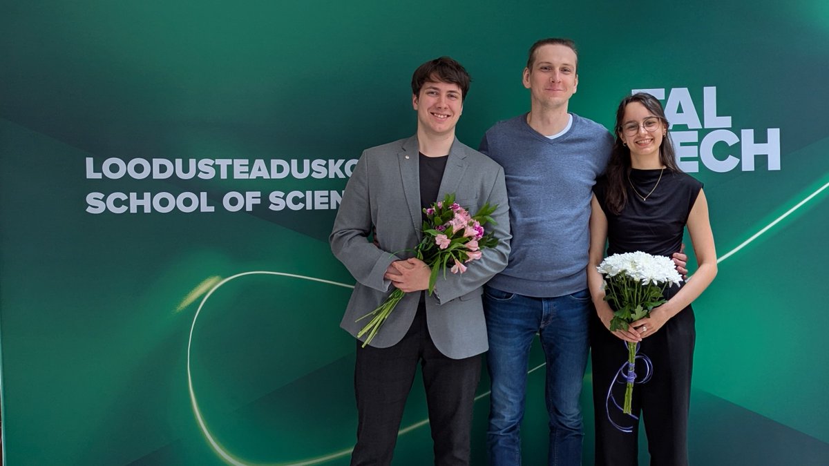MaksimOseka's tweet photo. Congratulations to Mihhail @FokinMihhail and Nora @deil_nora on the successful bachelor's defense! https://t.co/A70qWGFzIC