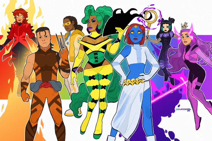 another Marvel/ X-redesign challenge dedicated to our fav colorful characters in the comics. Happy Pride! #xmen #marvel #darkveil #mystique #psylocke #rachelsummers #daken #prodigy #nicominoru