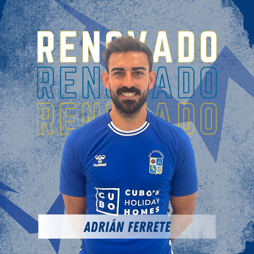 🔵¡RENOVADO! ✅

🤝 Adrián Ferrete seguirá vistiendo la camiseta del CD Alhaurino en la temporada 25/26

➡️ Seguiremos contando con la garra y el pundonor de Ferrete, jugador con experiencia en 3ªRFEF y pieza importante para Francis García el año anterior.

💙Vamos, Ferrete