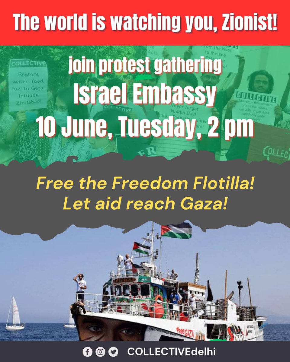 Friends in Delhi, join!! 🇵🇸🇵🇸🇵🇸🇵🇸