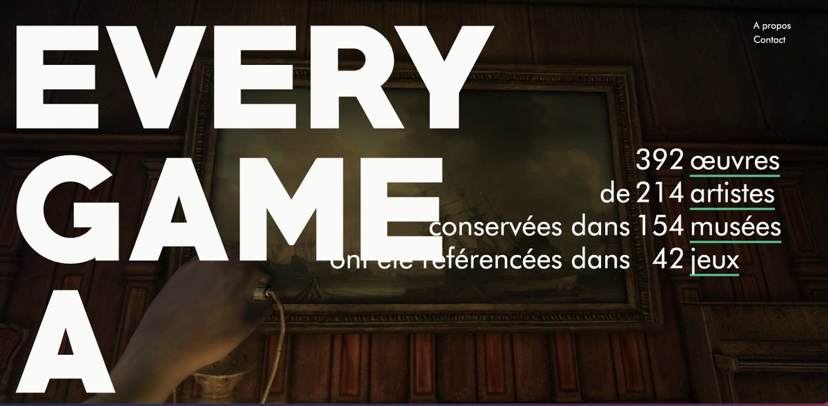 éduscol HDA (@eduscol_hda) on Twitter photo Prolonger l'#UPHA25 | "Every #Game a Museum"
Projet de cataloguage des œuvres d’art présentes dans les #JeuxVidéo : l'ambition est de répertorier peintures, sculptures et créations artistiques intégrées aux univers vidéoludiques 👉everygameamuseum.com
#INHA <a href="/CFontainebleau/">Château de Fontainebleau</a> Prolonger l'#UPHA25 | "Every #Game a Museum"
Projet de cataloguage des œuvres d’art présentes dans les #JeuxVidéo : l'ambition est de répertorier peintures, sculptures et créations artistiques intégrées aux univers vidéoludiques 👉everygameamuseum.com
#INHA <a href="/CFontainebleau/">Château de Fontainebleau</a>