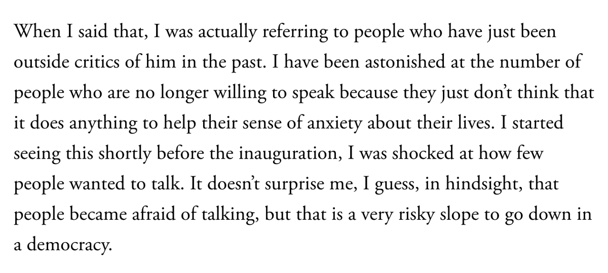 Michael Kruse (@michaelkruse) on Twitter photo "I have been astonished at the number of people who are no longer willing to speak because they just don't think that it does anything to help their sense of anxiety about their lives," <a href="/maggieNYT/">Maggie Haberman</a> tells <a href="/VanityFair/">VANITY FAIR</a>'s <a href="/NatalieKorach/">Natalie Korach</a>. tinyurl.com/3c6remcc "I have been astonished at the number of people who are no longer willing to speak because they just don't think that it does anything to help their sense of anxiety about their lives," <a href="/maggieNYT/">Maggie Haberman</a> tells <a href="/VanityFair/">VANITY FAIR</a>'s <a href="/NatalieKorach/">Natalie Korach</a>. tinyurl.com/3c6remcc