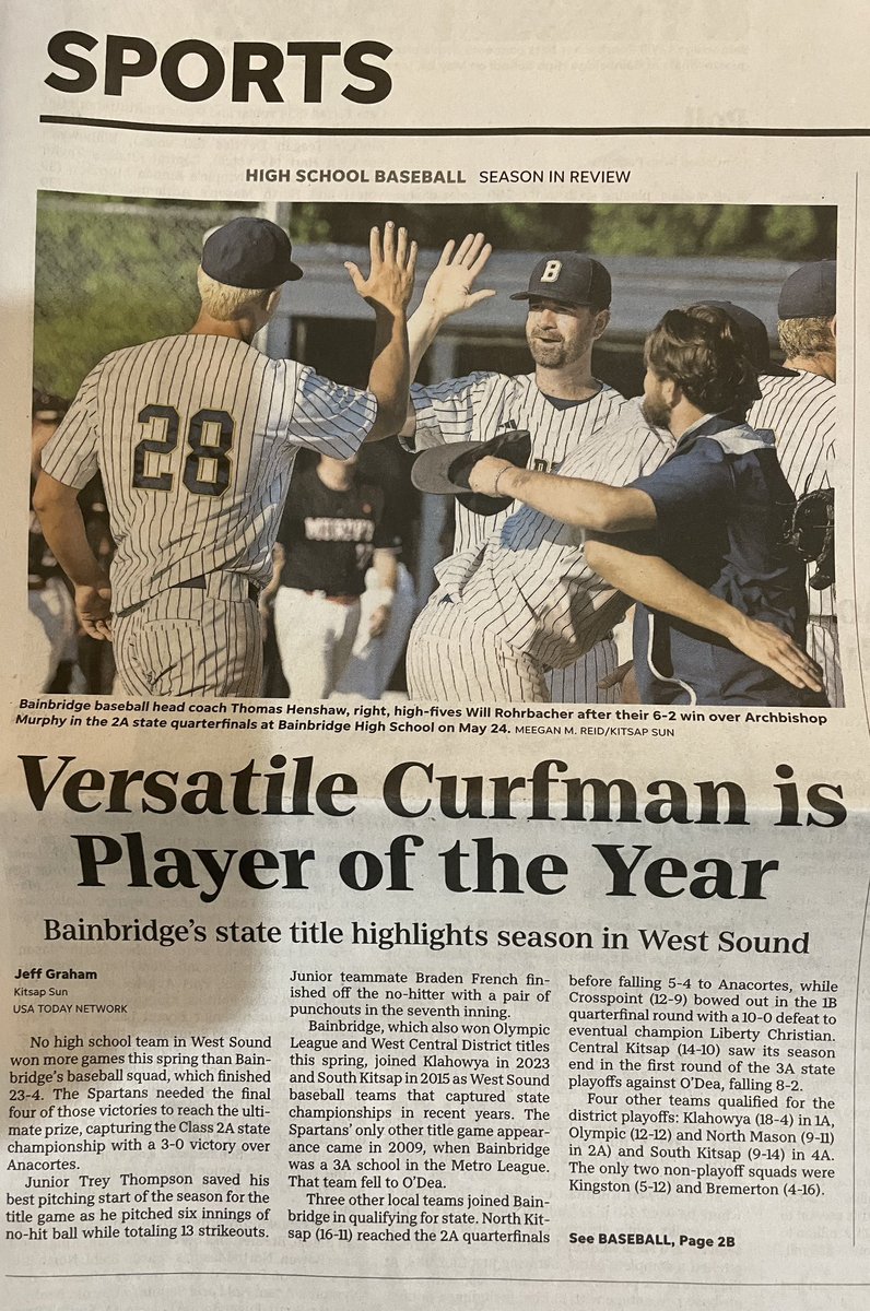 CurfmanMccrea's tweet image. Thank you @JeffGrahamKS and the Kitsap Sun! I appreciate the honor. @BainbridgeBsbl @natejrazz @CoachGehring @Coach_Tread @kgundypitching @TasisJonathan @Elevate__NW @rhettparkerpnw