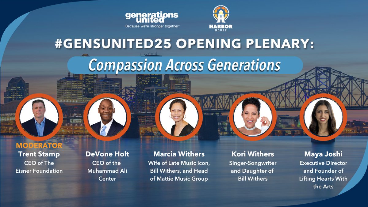 We're excited to announce our President and CEO, <a href="/DeVoneHolt/">DeVone Holt</a>, is one of the featured guest speakers at <a href="/GensUnited/">Generations United</a> Opening Plenary, exploring how to bring Compassion Across Generations using the Muhammad Ali Index.

Learn more and secure your spot: guconf.org
