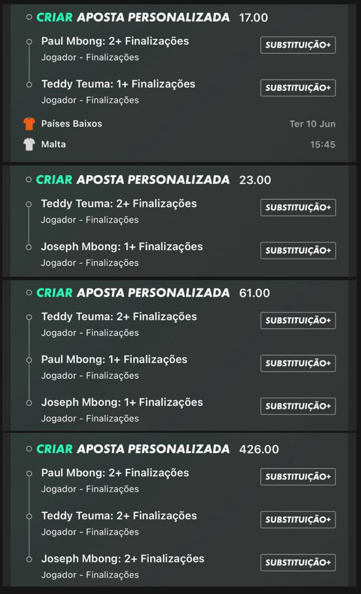 miguelstk_'s tweet photo. Amanhã joga uma das piores seleções do mundo. A seleção de MALTA.

Estou dentro dessas fezinhas com os jogadores que mais chutam do elenco.

✍️Chutes nos últimos 3 jogos contra seleções superiores (Polônia/Inglaterra/Ucrânia):
➡️PAUL: 1/1/2 - TEUMA: 1/2 - JOSEPH: 1/0/4

Difícil demais, pode ser que Malta nem finalize no jogo. Mas acredito valer o troco aqui pra torcer.