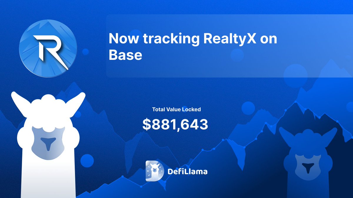 Now tracking <a href="/RealtyX_DAO/">RealtyX DAO 🏙 RWA</a> on <a href="/base/">Base</a> 

RealtyX is building an RWAfi platform that brings real estate onchain, offering yield-generating opportunities backed by real assets