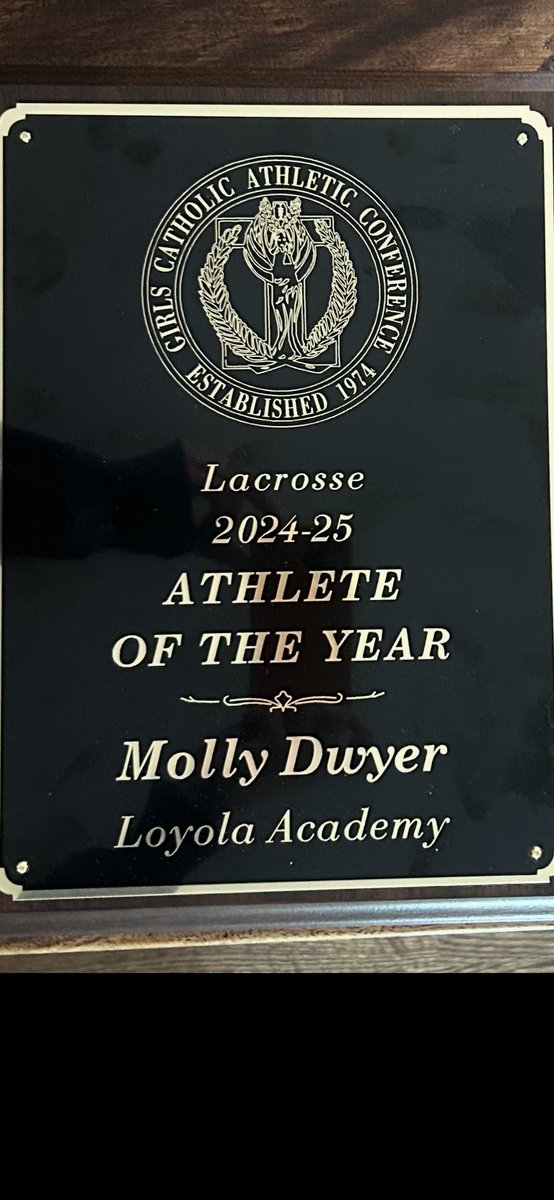 Congratulations to Sophomore Molly Dwyer on being named the 2025 GCAC Player of the Year. Go Ramblers! <a href="/LoyolaAcademy/">Loyola Academy</a> <a href="/LAGoRamblers/">Loyola Academy Athletics</a>