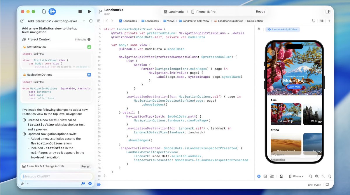 michaeldadziie's tweet image. Xcode 26 👨🏾‍🍳