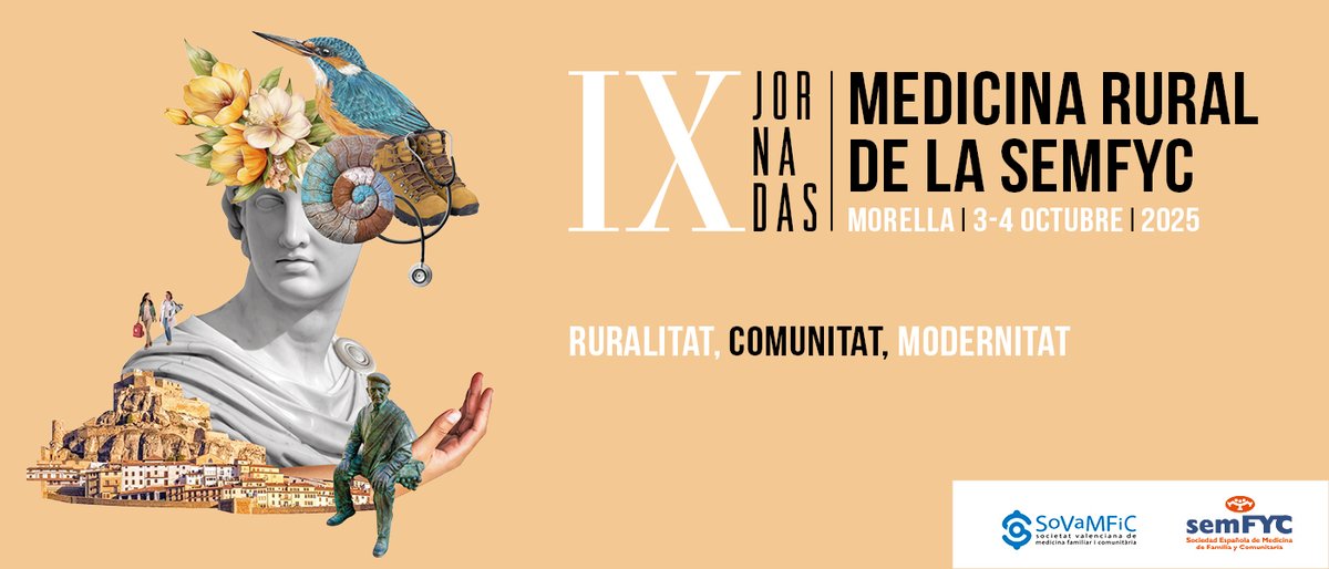 Esto va que arde! 🪭🥵
IX Jornadas de Medicina Rural de la semFyC, un encuentro dedicado a fortalecer la atención primaria rural y reflexionar sobre los retos de la nueva ruralidad.
#Morella <a href="/SoVaMFiC/">SoVaMFiC #RazonesParaSer</a>

📆Envío regular de comunicaciones: 8 de julio 🔗jornadasrural.semfyc.es/comunicaciones