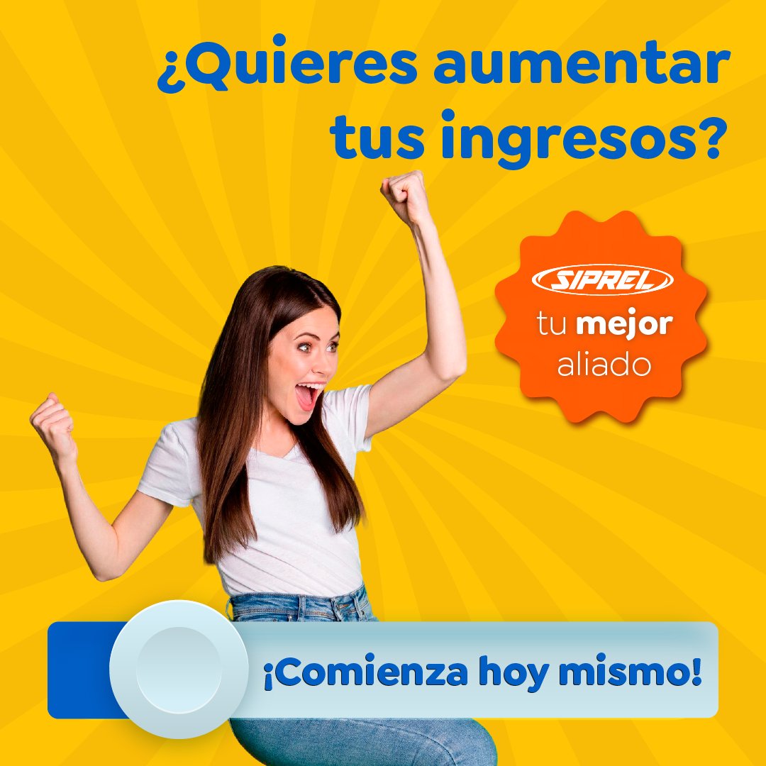 siprel's tweet photo. Con SIPREL puedes vender recargas, gift cards y aceptar pagos de servicios fácilmente desde tu celular o computadora. 📲

Sin inversión obligatoria, sin complicaciones.
✅ Regístrate gratis https://t.co/hqLRkqMxHz

#ingresos #HazCrecerTuNegocio #comisiones #ventas #ganar #ganamas https://t.co/6yrZRw1AZw