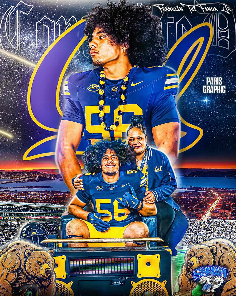 Frank Fanua Jr (@fatzofanua) on Twitter photo I want to thank my mom, my family, my coaching staff and Mount Miguel highschool. With that being said I am 💯 committed to Cal Berkeley! #GoBears #AllGloryToGod #CalBears
<a href="/CoachVMAKASI/">Verlain Betofe</a>
<a href="/MountMiguelFB/">Mount Miguel Football</a>
<a href="/ChadSimmons_/">ChadSimmons</a>
<a href="/BlairAngulo/">Blair Angulo</a>
<a href="/adamgorney/">Adam Gorney</a>
<a href="/GregBiggins/">Greg Biggins</a>
<a href="/Daygofootball/">San Diego Football</a> I want to thank my mom, my family, my coaching staff and Mount Miguel highschool. With that being said I am 💯 committed to Cal Berkeley! #GoBears #AllGloryToGod #CalBears
<a href="/CoachVMAKASI/">Verlain Betofe</a>
<a href="/MountMiguelFB/">Mount Miguel Football</a>
<a href="/ChadSimmons_/">ChadSimmons</a>
<a href="/BlairAngulo/">Blair Angulo</a>
<a href="/adamgorney/">Adam Gorney</a>
<a href="/GregBiggins/">Greg Biggins</a>
<a href="/Daygofootball/">San Diego Football</a>