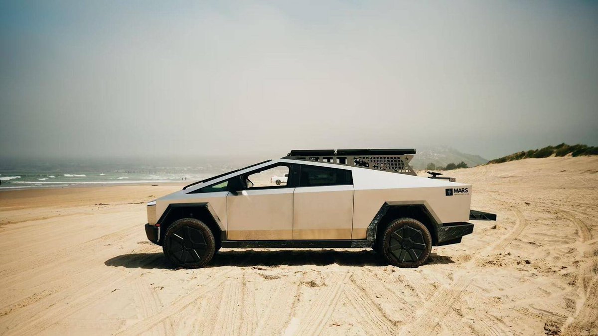 marsagco's tweet image. For a limited time through June 20, enjoy 15% off all Mars Adventure Gear — everything on the site, including Cybertruck and Rivian racks, crossbars, accessories, and rooftop tents. Use DAD15 at checkout. #FathersDay