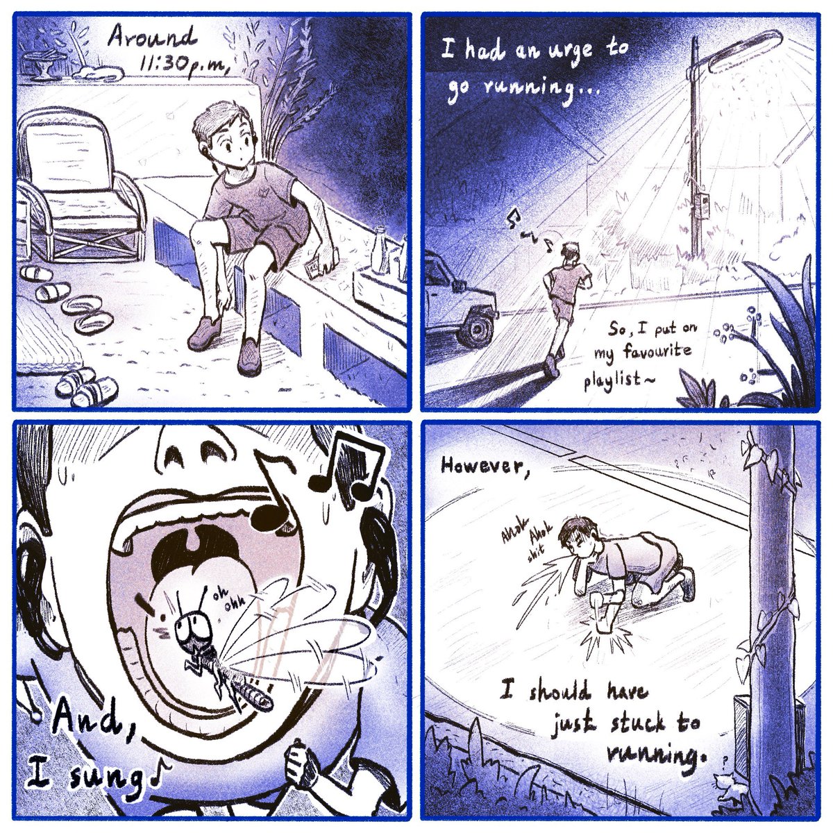 kmkhadimensions's tweet image. Sth about running ~🏃 
.
#procreateart #comic