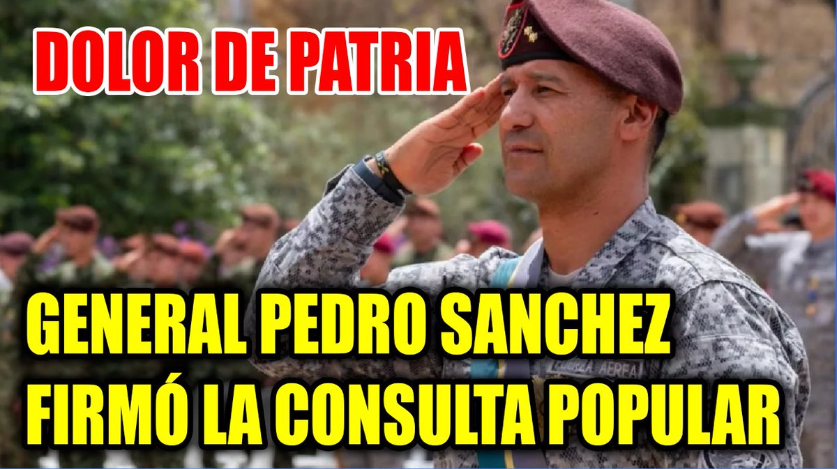 GermanRSenador's tweet photo. 🇨🇴 ¡TRAIDOR A LA PATRIA!
El general PEDRO SÁNCHEZ, hoy ministro de Defensa, se ARRODILLÓ ante PETRO y firmó la CONSULTA POPULAR del SOCIALISMO.
Se vendió como un cobarde. ENTREGÓ la dignidad militar al castrochavismo.
Le dio la espalda a la Constitución, a la historia… ¡y a los HÉROES de Colombia!
NO LO OLVIDEN:
 UN GENERAL DE RODILLAS ES PEOR QUE UN ENEMIGO ARMADO.
#DolorDePatria #PedroSánchez #ConsultaPopular #ColombiaResiste