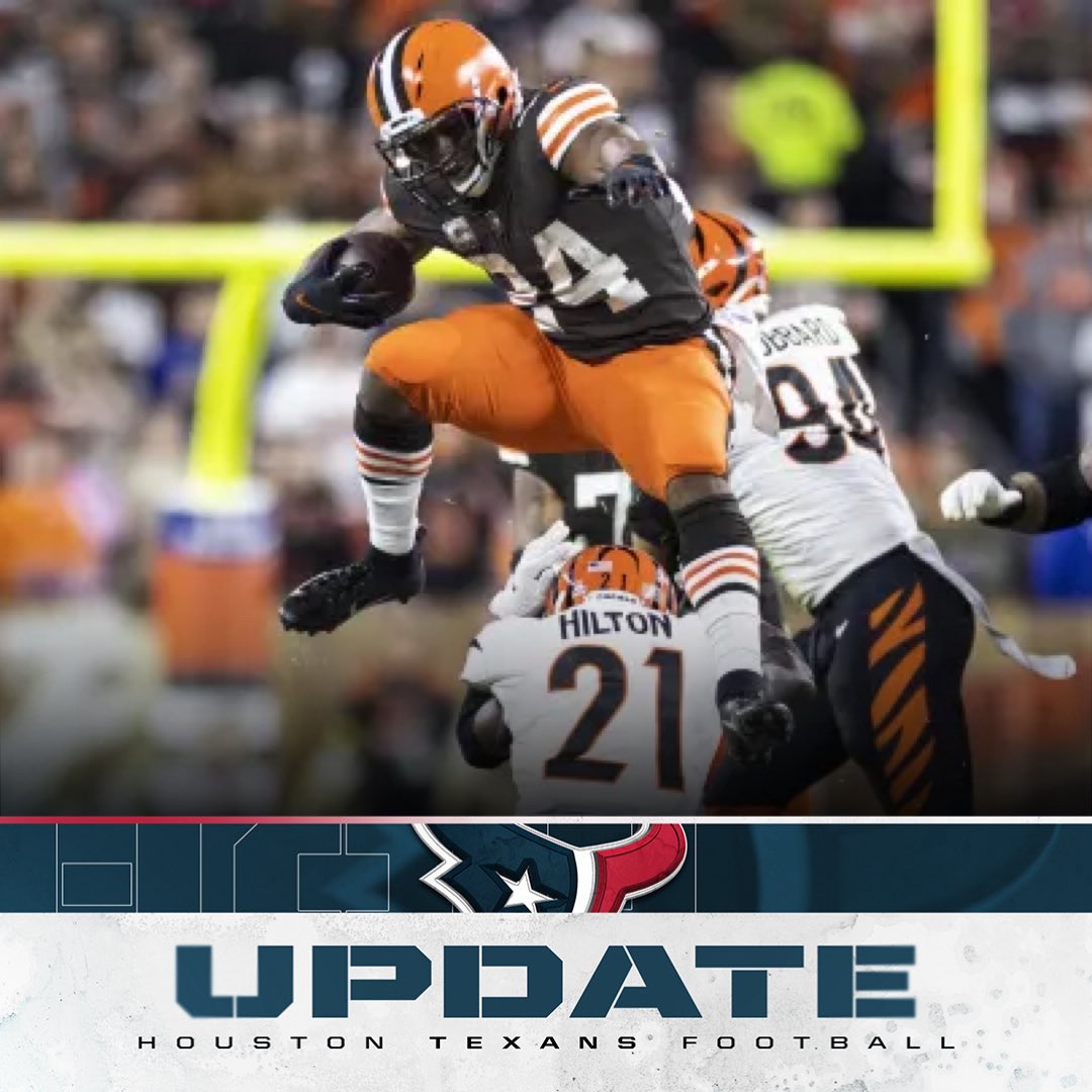 DDelgattoNFL's tweet image. Nick Chubb has passed his physical and is officially signing with the team. Per @DMRussini