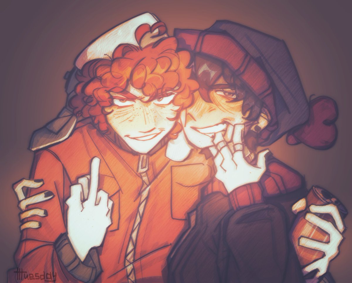 lol graduation . 
#southpark #spstyle #style #stanmarsh #kylebroflovski #stanxkyle