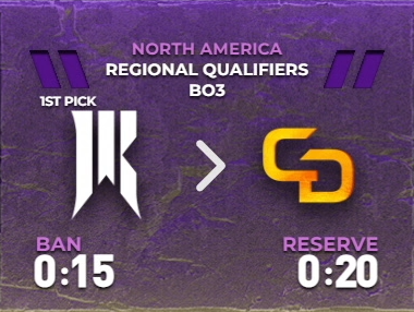 We start the draft with only 20 seconds on reserve time #RoadToTI
