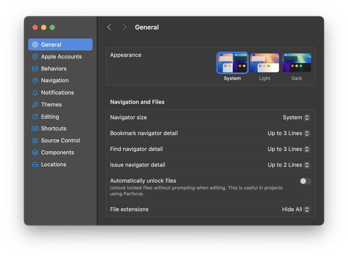 Muscle memory is gonna have a swell time with the new Xcode settings UI that got the SwiftUI treatment
#WWDC25