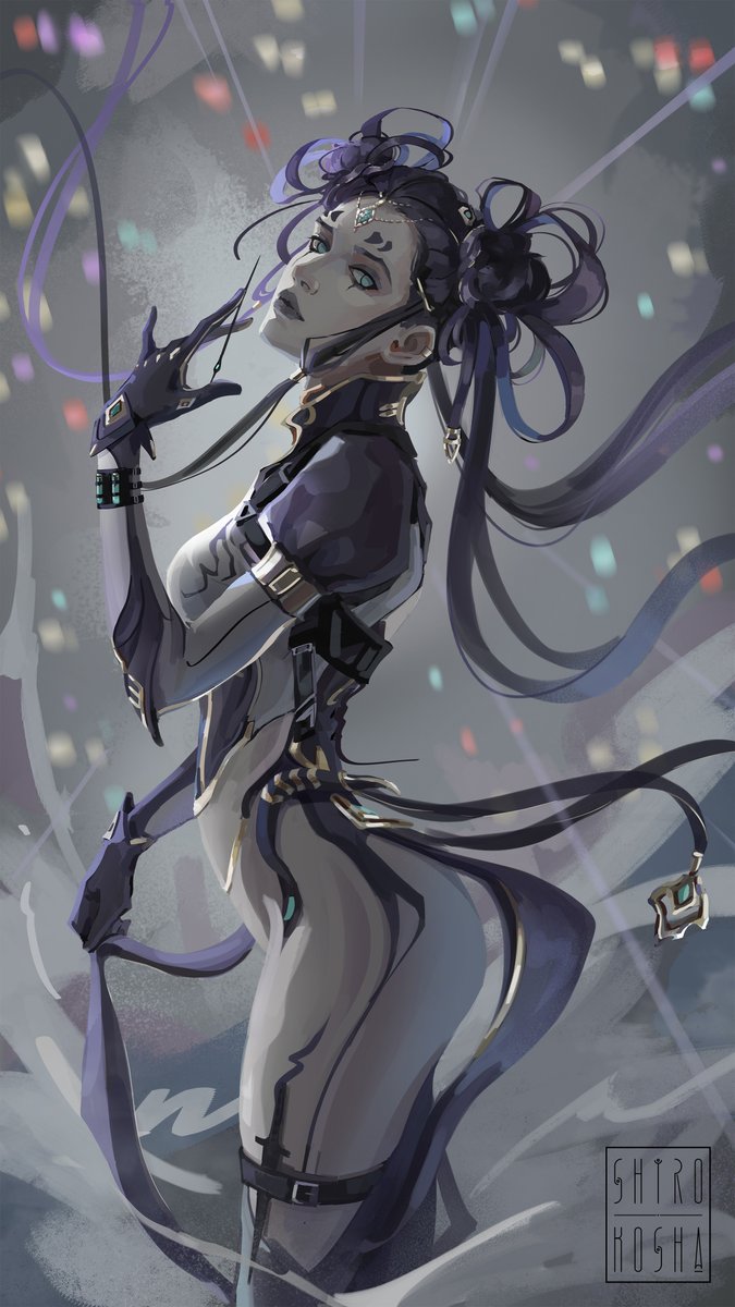 shiro_kosh_a's tweet image. From the archive - Mirage Prime.
My love for her never fades!💜
#warframe #warframefanart