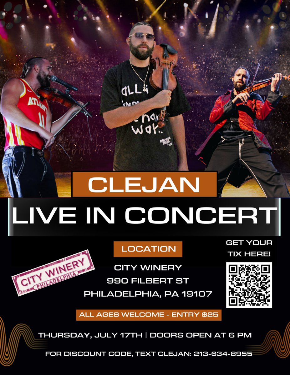 clejanmusic's tweet image. Philadelphia - lets see what ya got. See you July 17.