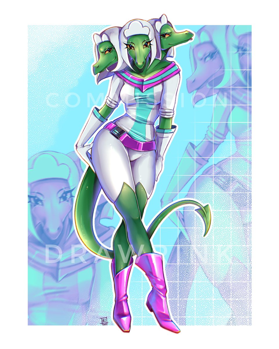 drawrink's tweet photo. Full-body commission art :3

Cartoon: Muttabar
Character: Trynoga 

I didn't expect myself to be able to take on this order! But I think it turned out quite well for the first time I drew such characters 🤘💚

I would love to hear your opinion in the comments!👇 https://t.co/0dqrIWq8s4