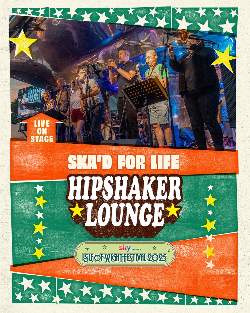 Next up on the A-Z of our bands for Sky presents the Isle of Wight Festival 2025 it’s the  Isle of Wight's top rankin', high energy Ska band … Ska’d For Life!

<a href="/IsleOfWightFest/">Isle of Wight Festival</a> #IOW2025 #skyxiow