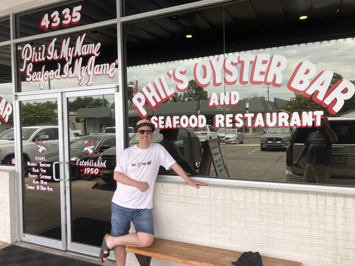 bluntphil's tweet image. Enjoying the amazing hospitality of Louisiana. Wonderful people who are somehow warmer than the weather here.
Great to hang with @petecouhig and family too