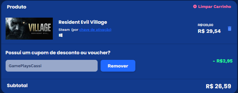CarlosErudon's tweet photo. Cara,eu nunca tinha jogado,peguei pra jogar esse final de semana e tô curtindo pra caramba,vale muito a pena.

Creio eu que está o menor preço histórico.

Resident Evil Village

PC | Ativação Steam

LINK 👉 https://t.co/kZsK6Pp73C 

R$ 26,59 CUPOM: GAMEPLAYSCASSI https://t.co/KNMgiL9nJq