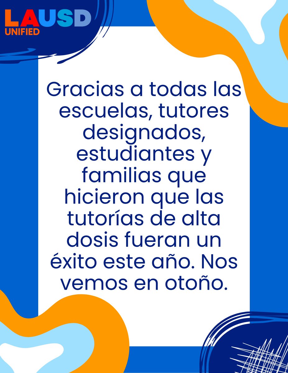 Distrito Escolar Unificado de Los Ángeles (@somoslausd) on Twitter photo 